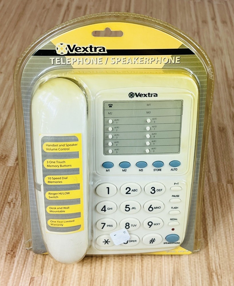 Vextra Desktop Speaker Phone Large Keypad Caller ID Memory