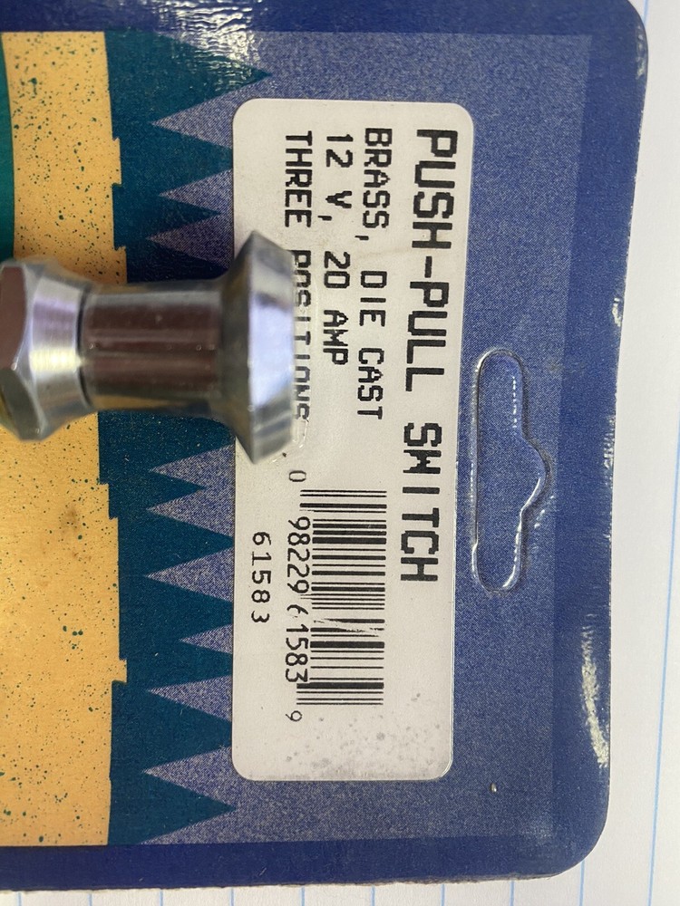 PUSH-PULL Switch 3 Position Marine