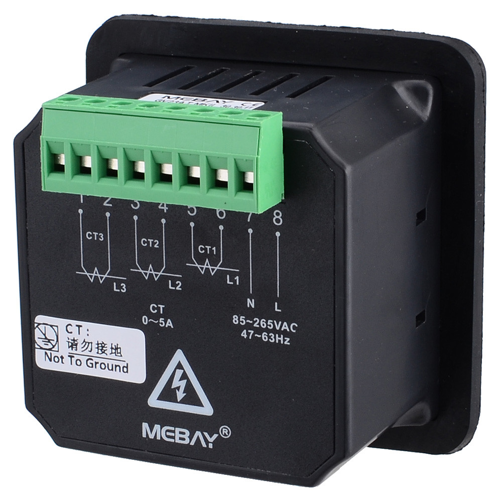 GV23AT Generator Digital Three Phase 3P AC Ammeter Amp Tester Current Meter
