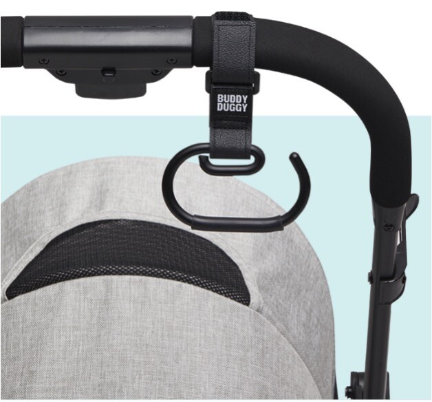 buddy duggy stroller hook nonslip - black