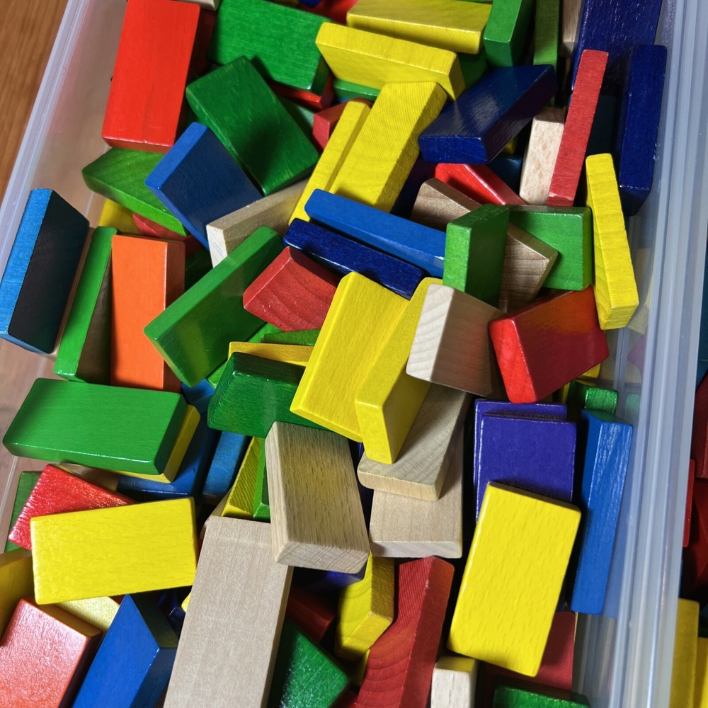 630 Pc Tumble Down Domino Set. Barely Used.