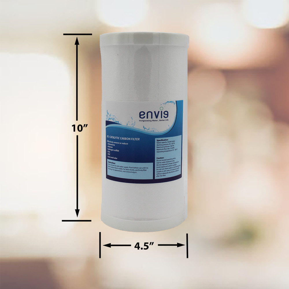 Envig K3 Large Capacity Whole House PFAS Iron Hydrogen Sulfide Water Filter