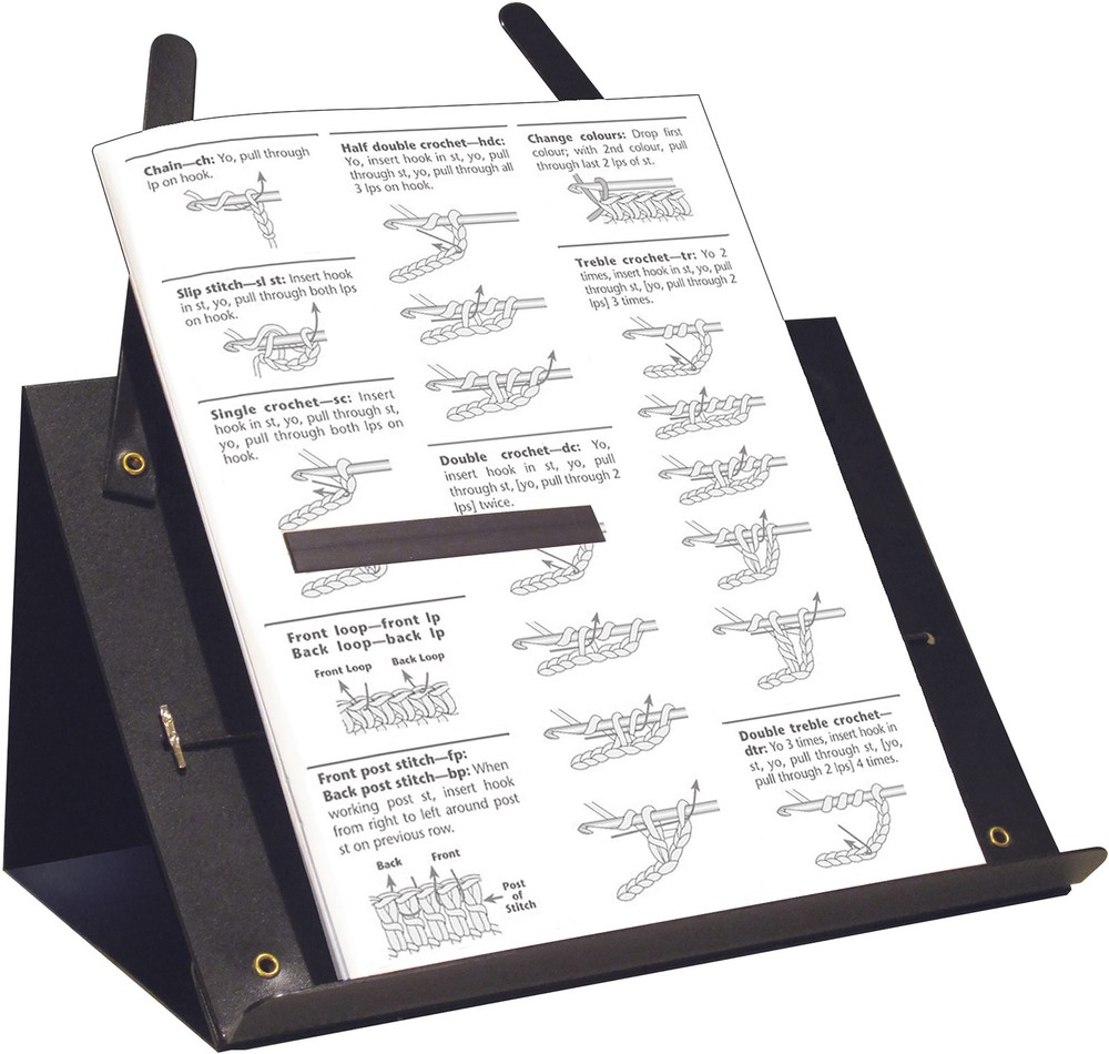 PROP-IT Portable Crochet & Knitting Pattern Holder-
