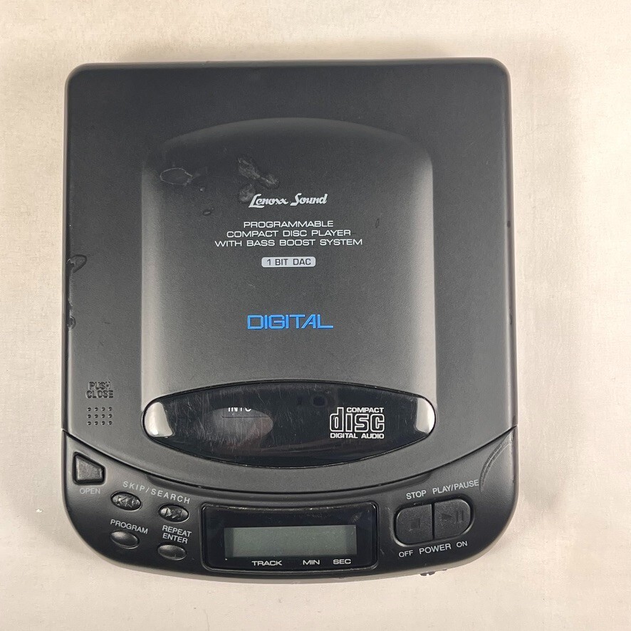 Lenoxx Sound Programmable Compact Disc Player Model CD-51 AC/DC Plug In