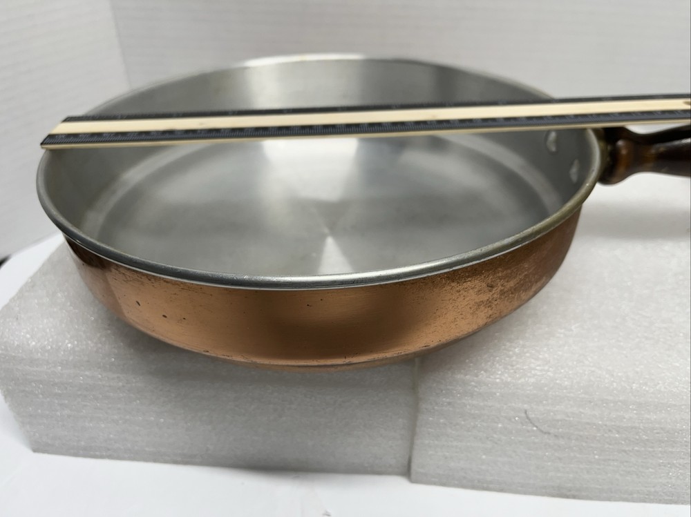 9" Copper Bottom Cookware Skillet Pan