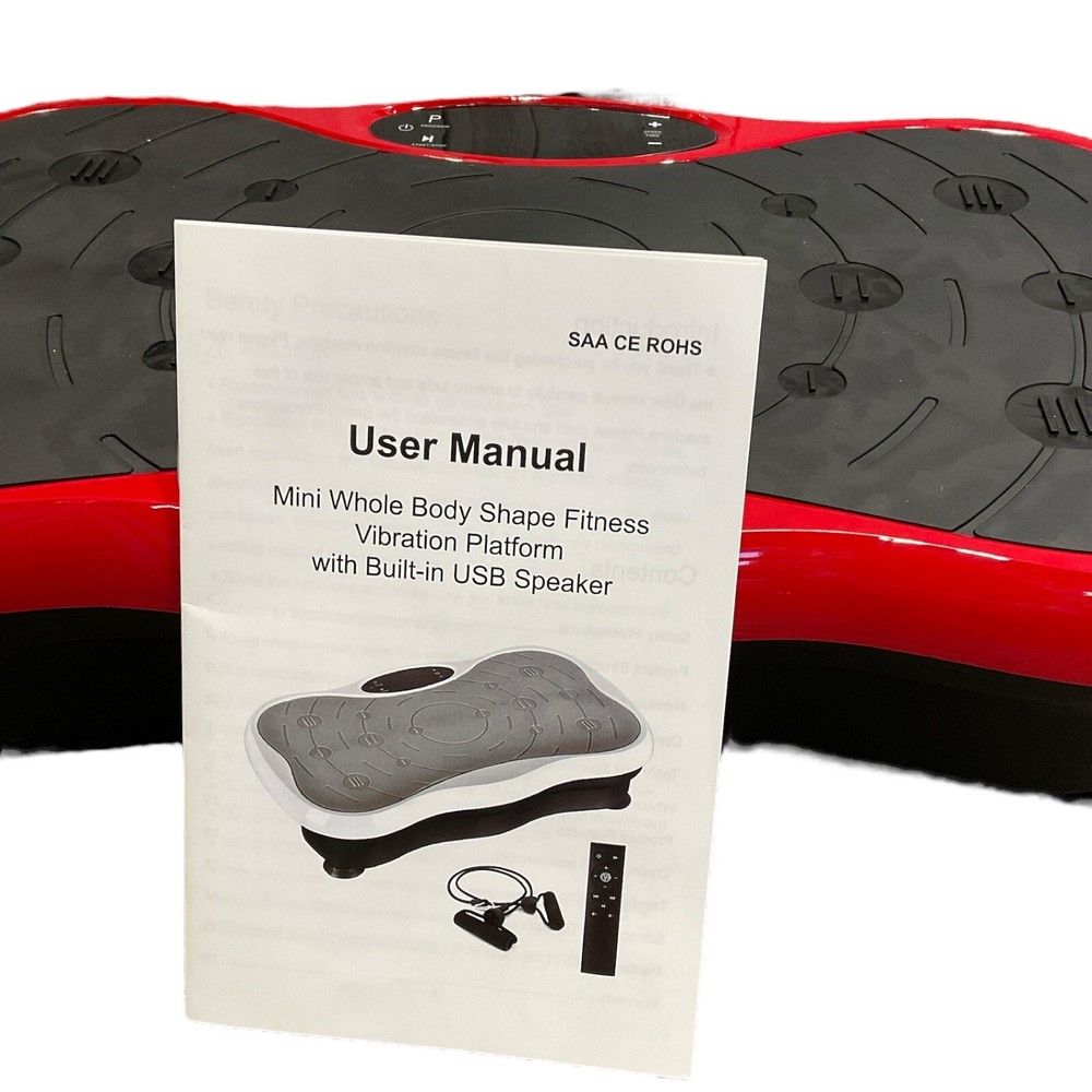 Vibration Plate Exercise Machine Whole Body Workout Bluetooth Lymphatic Drainage