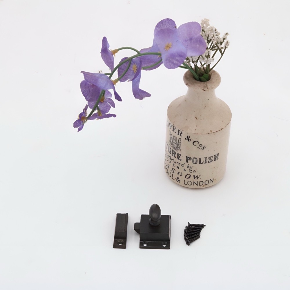 Spring Loaded Square Cast Iron Cabinet Latch