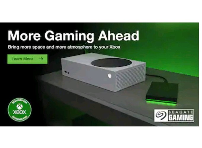 Seagate Xbox 5TB Portable USB External Memory Hard Drive
