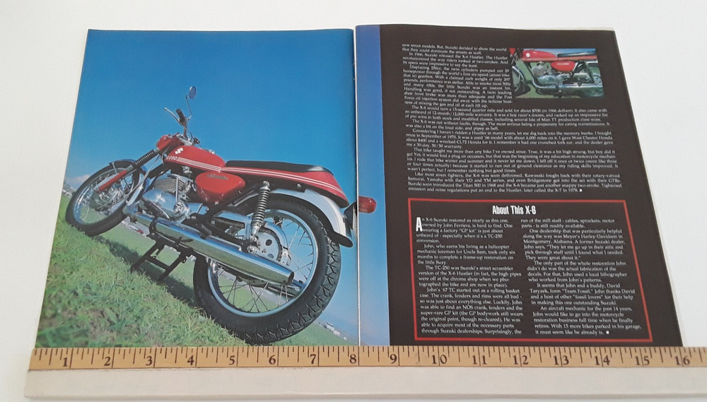1967 SUZUKI X-6 ORIGINAL 1994 ARTICLE