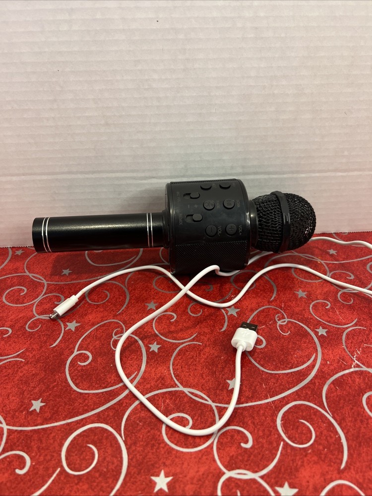 Wireless Bluetooth Karaoke Microphone with Charging Cable