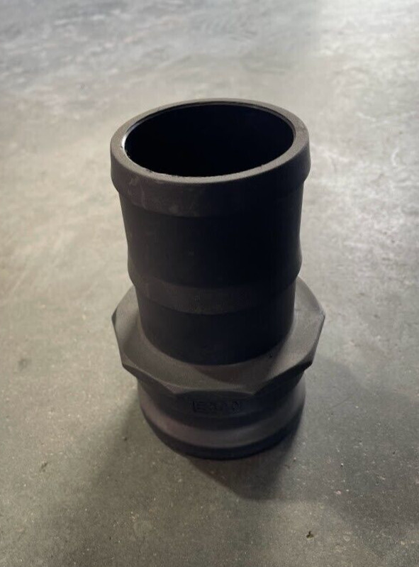 3" Type E Poly Camlock Hose Shank x Male Adapter Polypropylene E300-PP