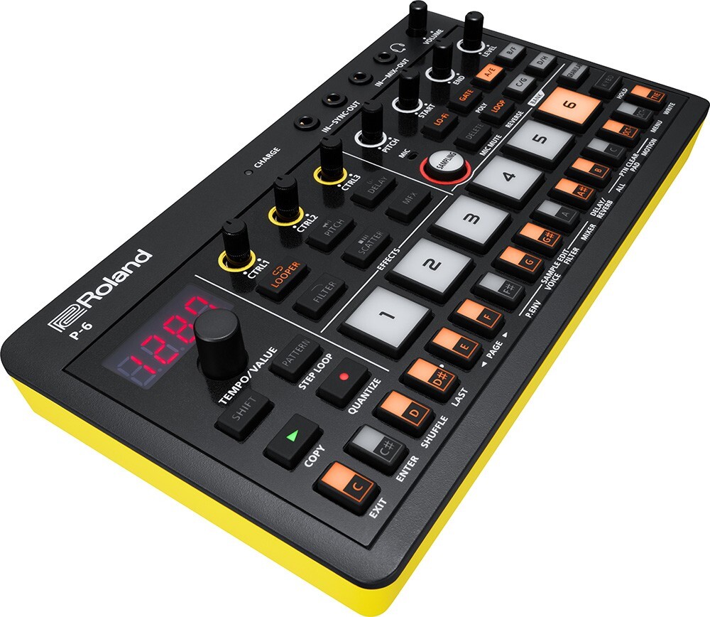 Roland AIRA Compact P-6 Creative Sampler Plug & Play USB-C MIDI Real-Time Effect