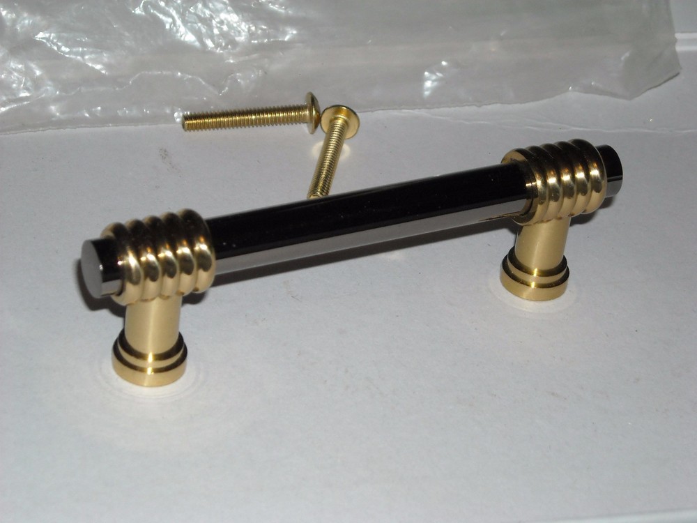 9 six Amerock Nickel silver color Solid Brass Pull 3-15/16" center 3" drawer