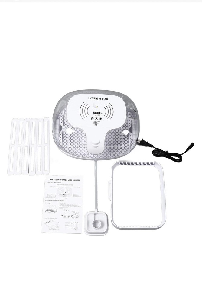 Automatic Egg Flipper LED Egg Candle, Adjustable Egg Tray - Open Box