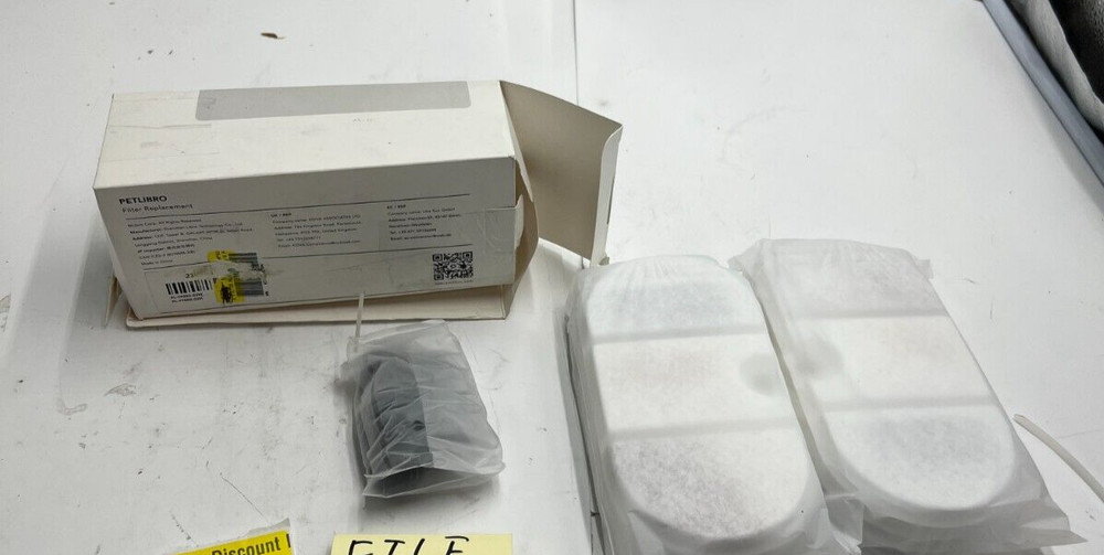 Box of 8 - PETLIBRO Capsule Pet Water Fountain Replacement Filter White