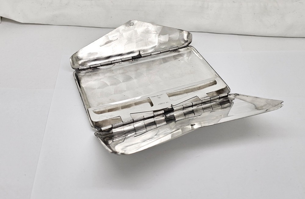 LARGE UNIQUE 70'S ORMEX MEXICO STERLING SILVER ENVELOPE FORM CARD,CASH,ID CASE