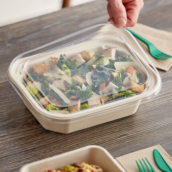 World Centric TRL-CS-10, Ingeo Lid for TR-SC-U10 Tray, 400/CS