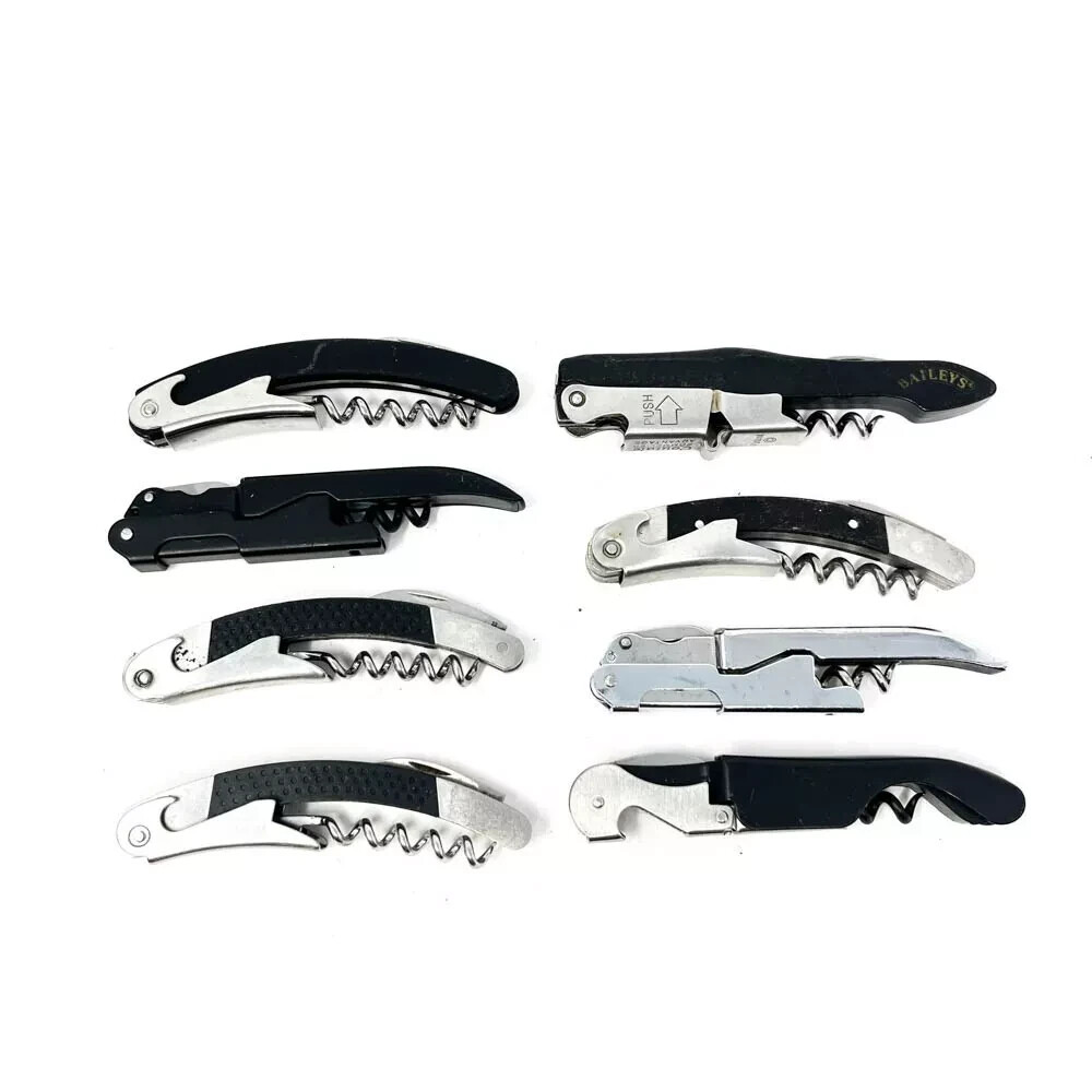 8 Pcs Trudeau, Baileys and Assorted Corkscrew Wine Bottle Opener, Foil Cutter