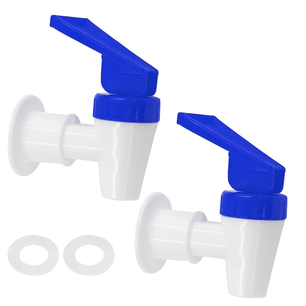 Replacement Cooler Faucet 2 Blue Internal Thread Plastic Spigot for Water Cooler