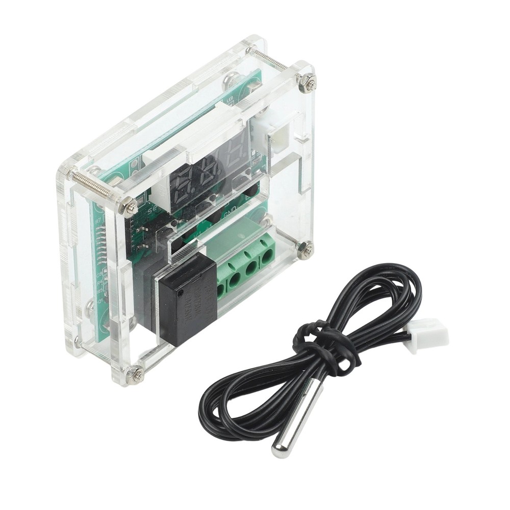 DC 12V Thermostat Temperature Controller Switch Board Red Digital Display & Case