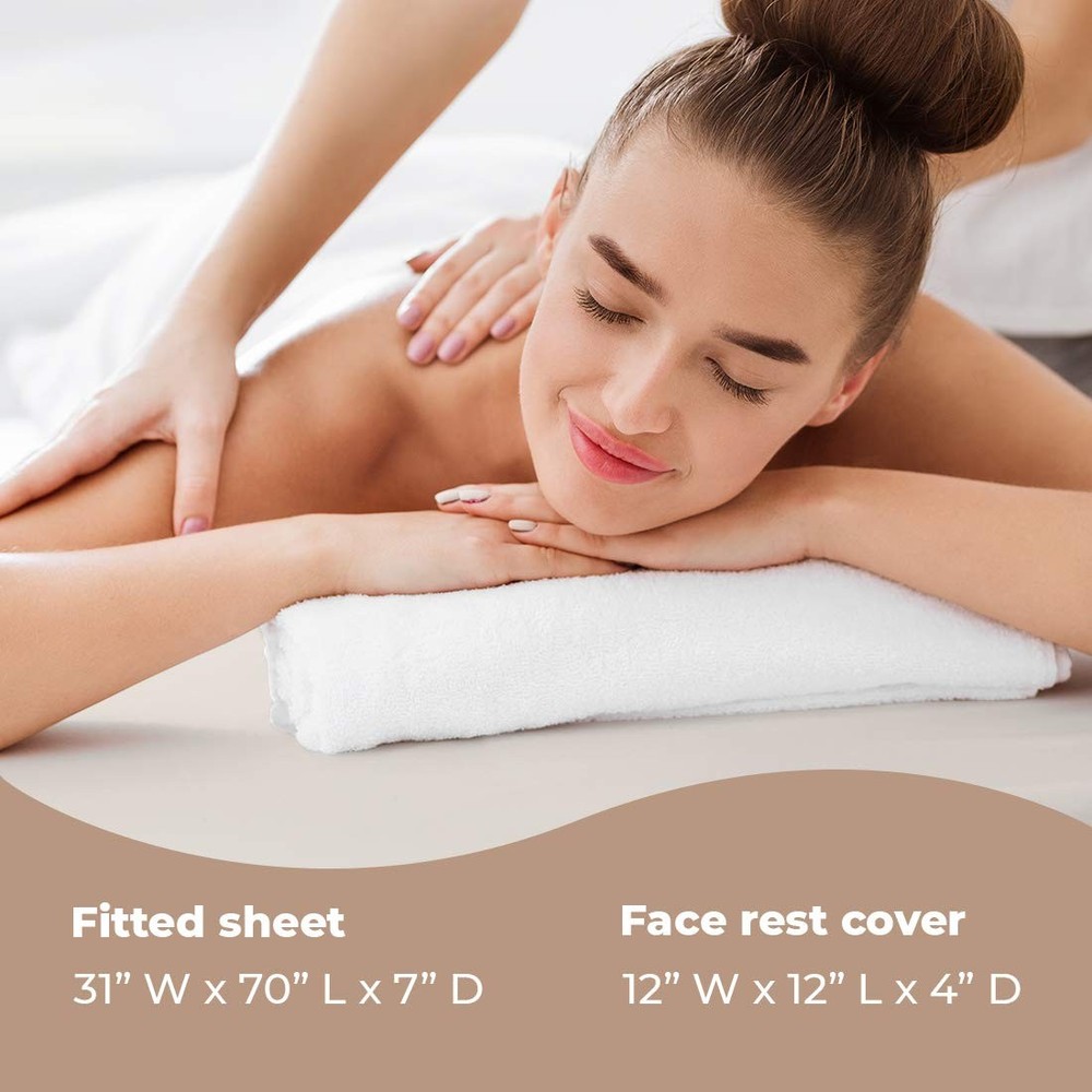 ForPro Professional Collection Waterproof Massage Table Cover, Protective Spa...