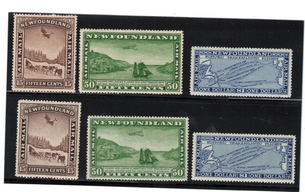 Newfoundland #C6 - #C11 Very Fine Never Hinged