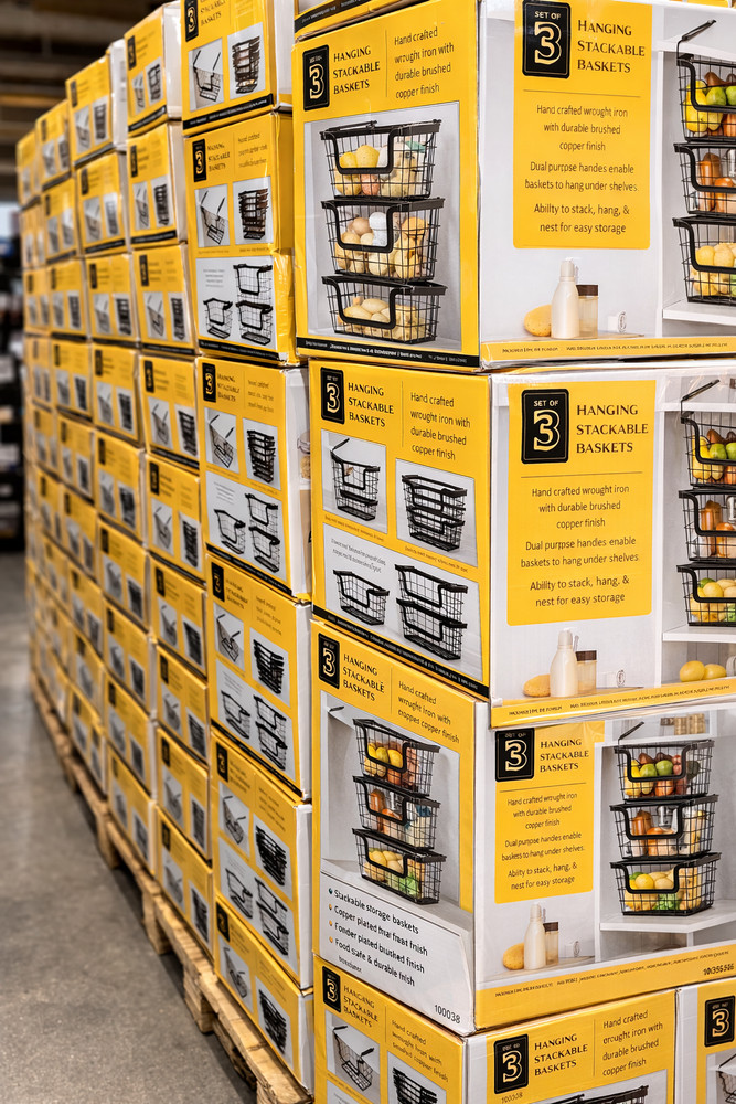 Wholesale Lot 100 Stackable Hanging Wire Baskets Under Shelf Kitchen Organizer