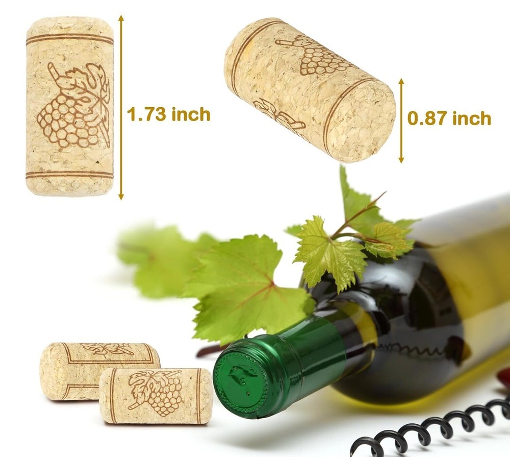 14 Premium #9 Straight Wine Corks for Wine Bottles