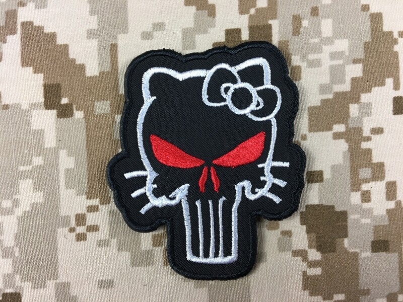 Warrior Hello Kitty x Skull Patch (Black) WR-PT030