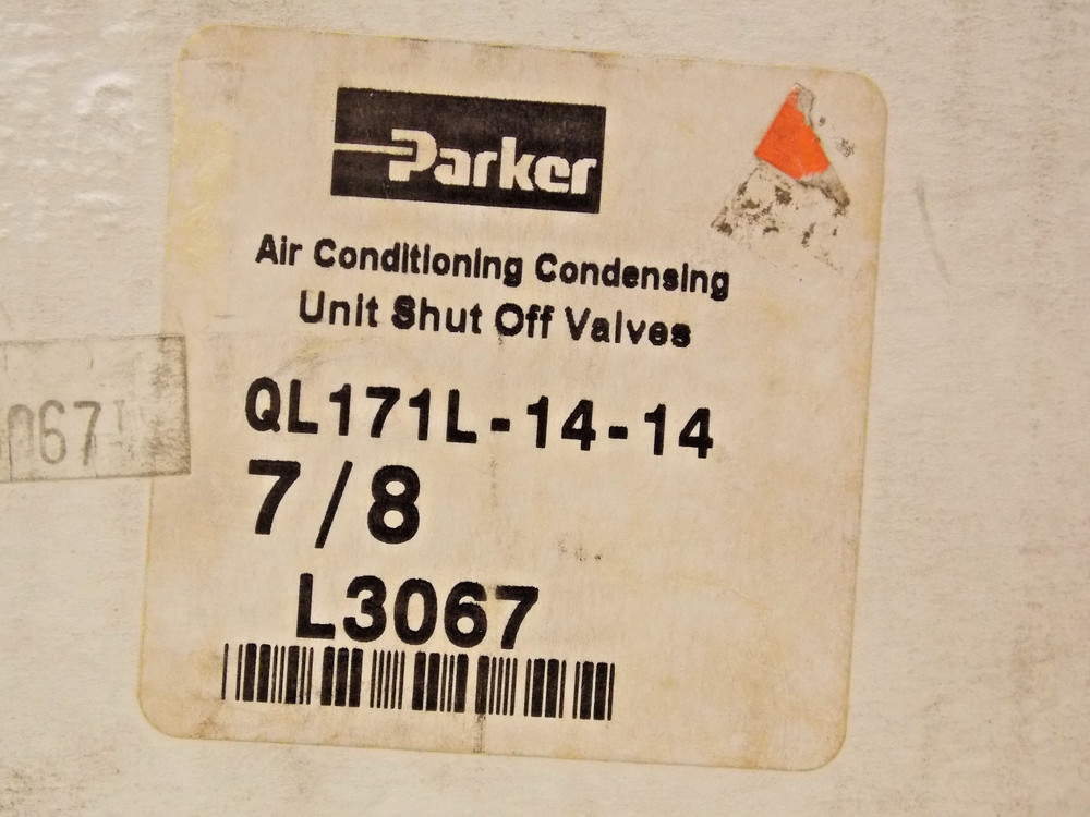 Parker 7/8" ODF QL171R-14-14 with Right Hand Access Fitting Service Valve