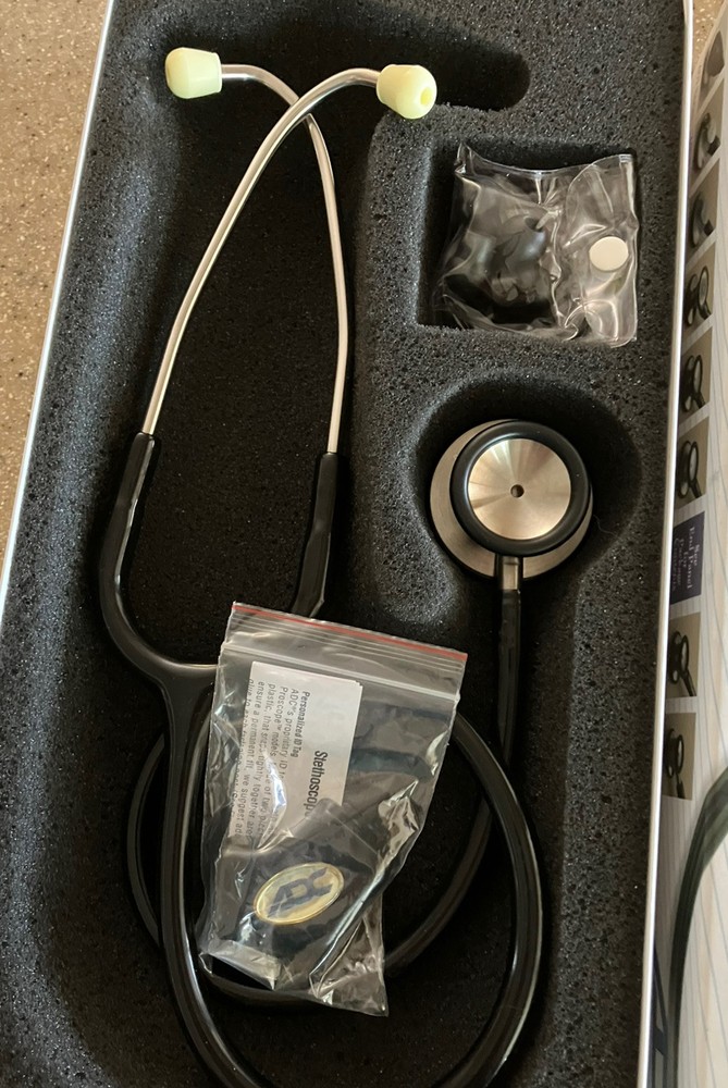 Adscope Professional Stethoscope 603 Black 22" Box Unused