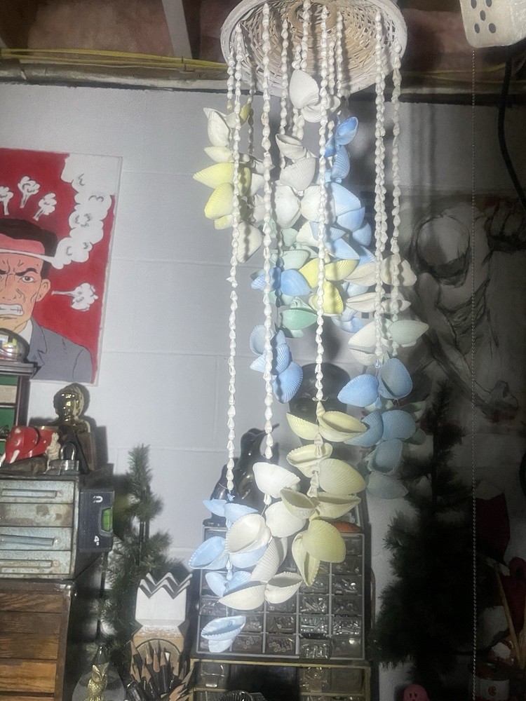Vintage Handmade Seashell Windchime