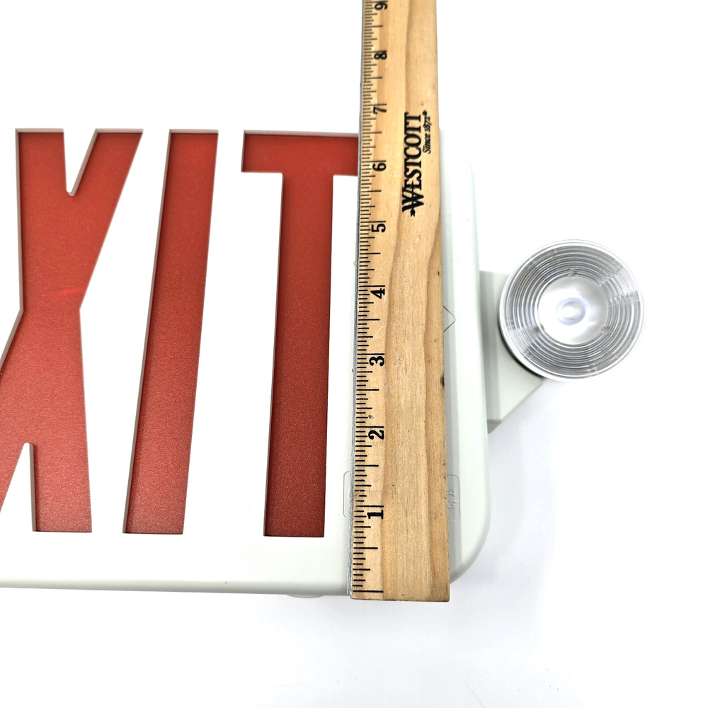 2 (two) Lithonia Lighting White Exit Signs