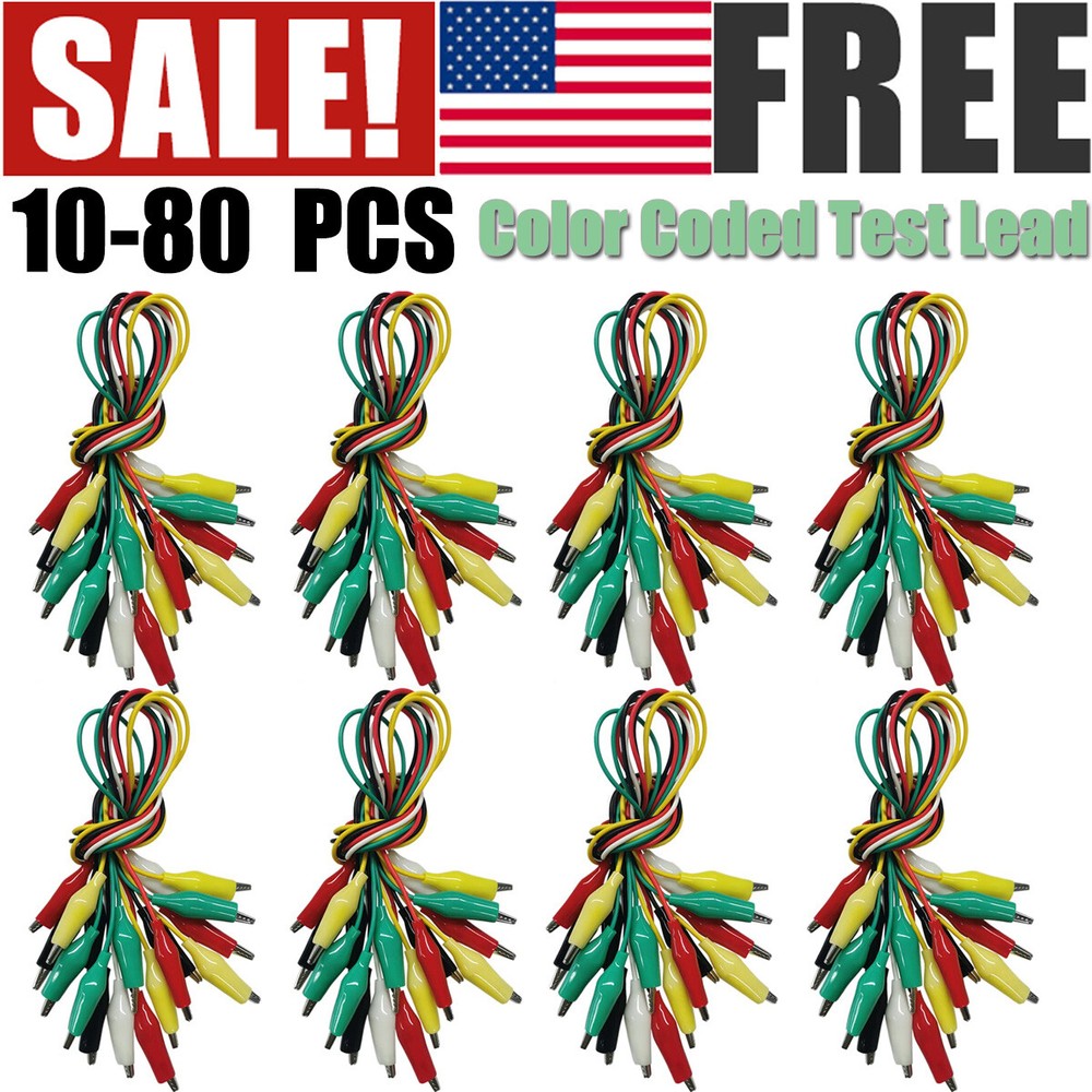 Multifunction Digital Universal Test Lead Probe Cable Set For Multimeter 10-80PC