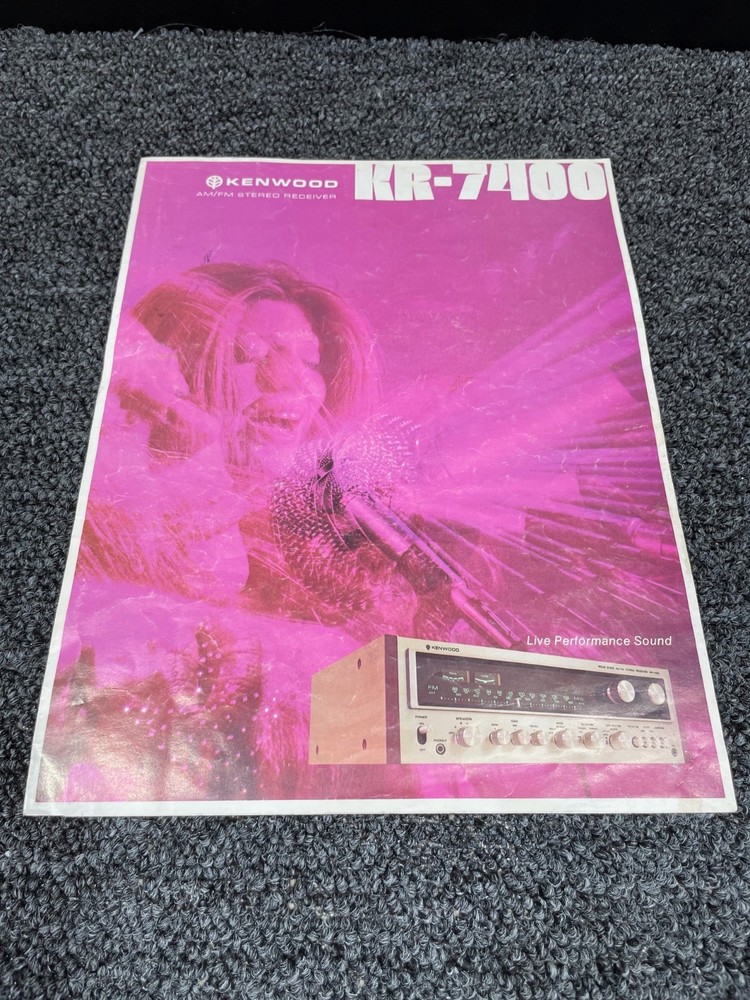 Kenwood Model KR-7400 Specifications  Manual - Original!