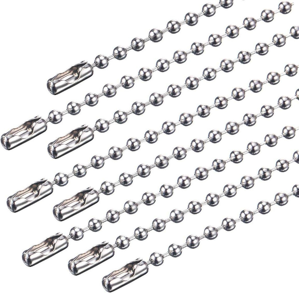 4.5Mm Diameter Beaded Roller Chain Pull Chain Extension with Connector 16 Feet w