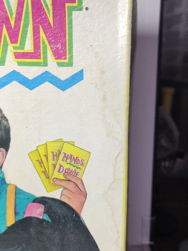 Vintage 1987 Hands Down Milton Bradley Game