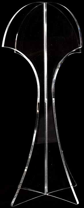 Clear Hat Stand Counter Display, Two Piece