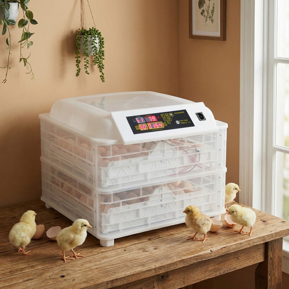 96 Eggs Capacity Incubator Bird Poultry Hatching Machine Digital Temperature