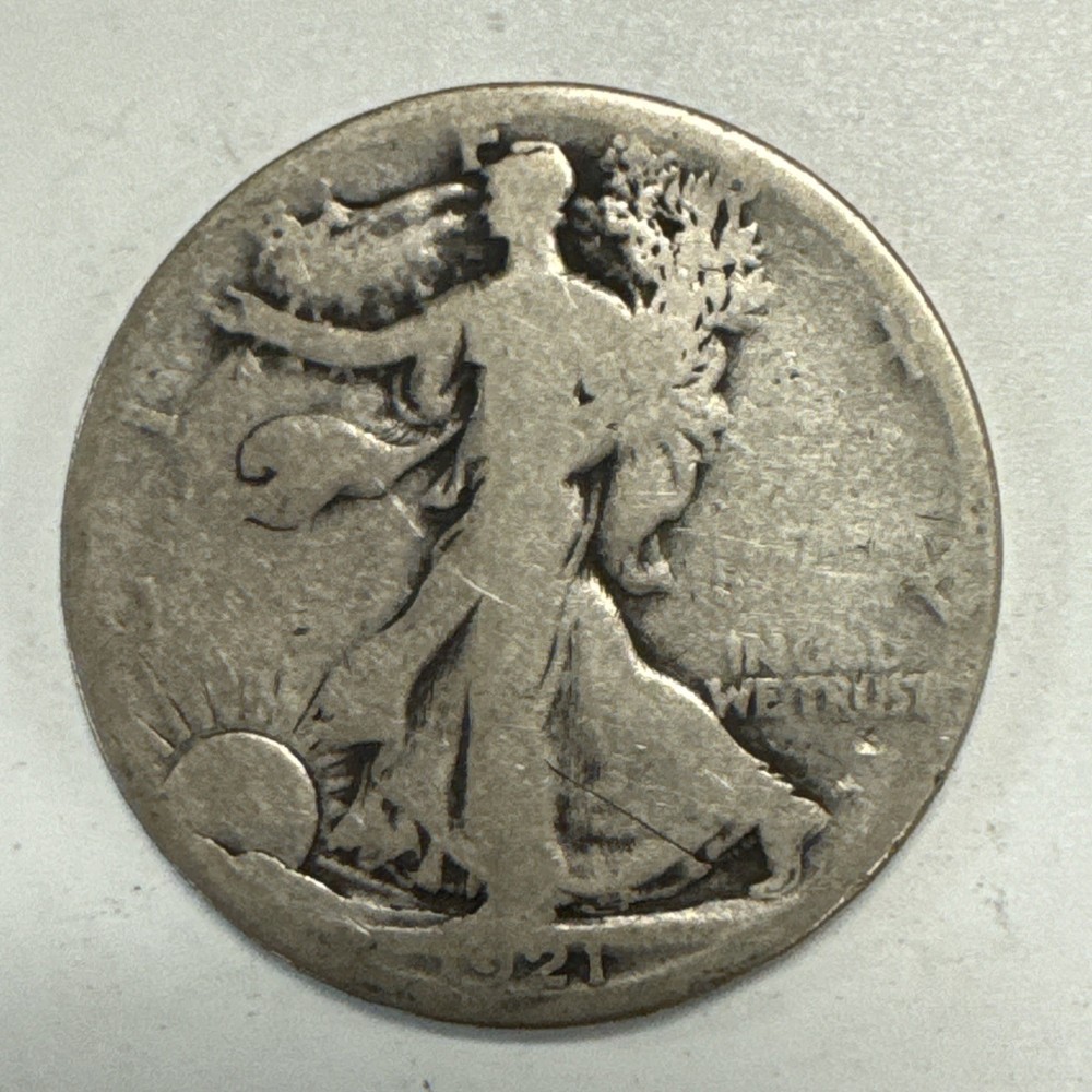 1921-S Walking Liberty Half Dollar.
