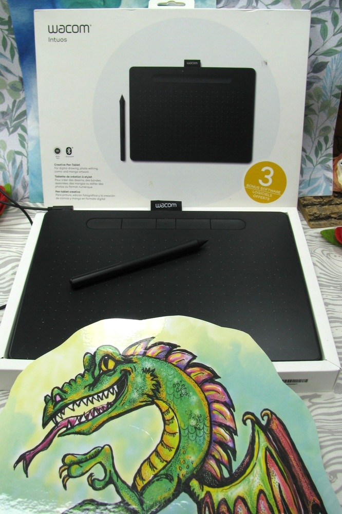 WACOM INTUOS CTL-6100WL, M Wireless Bluetooth/ USB Graphics Drawing Pad, PC/ Mac