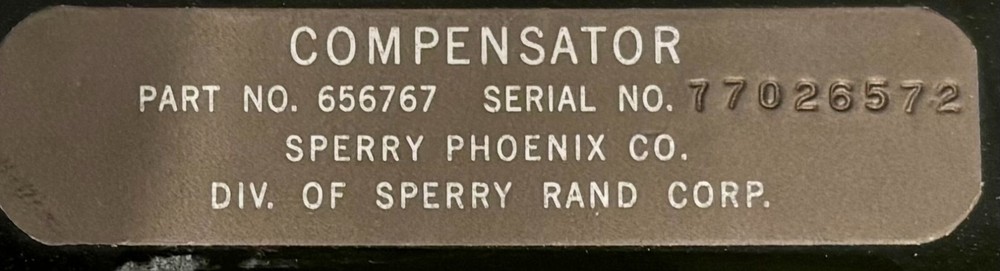 Compensator 656767 Removed Working