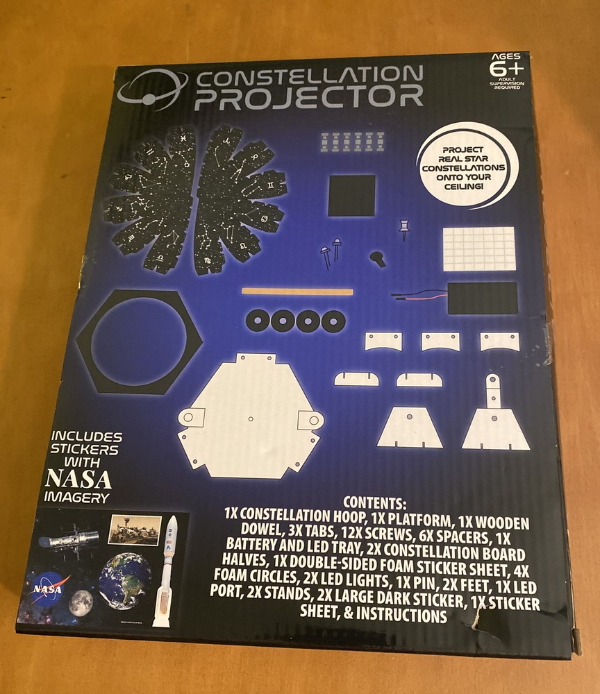 Constellation Projector Kit + NASA Imagery Stickers