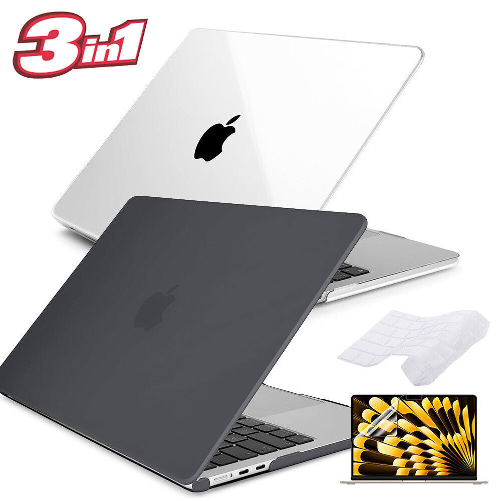 For MacBook Air 15 inch Hard Case Shell A3114 A3448 A3241 & Keyboard Protector