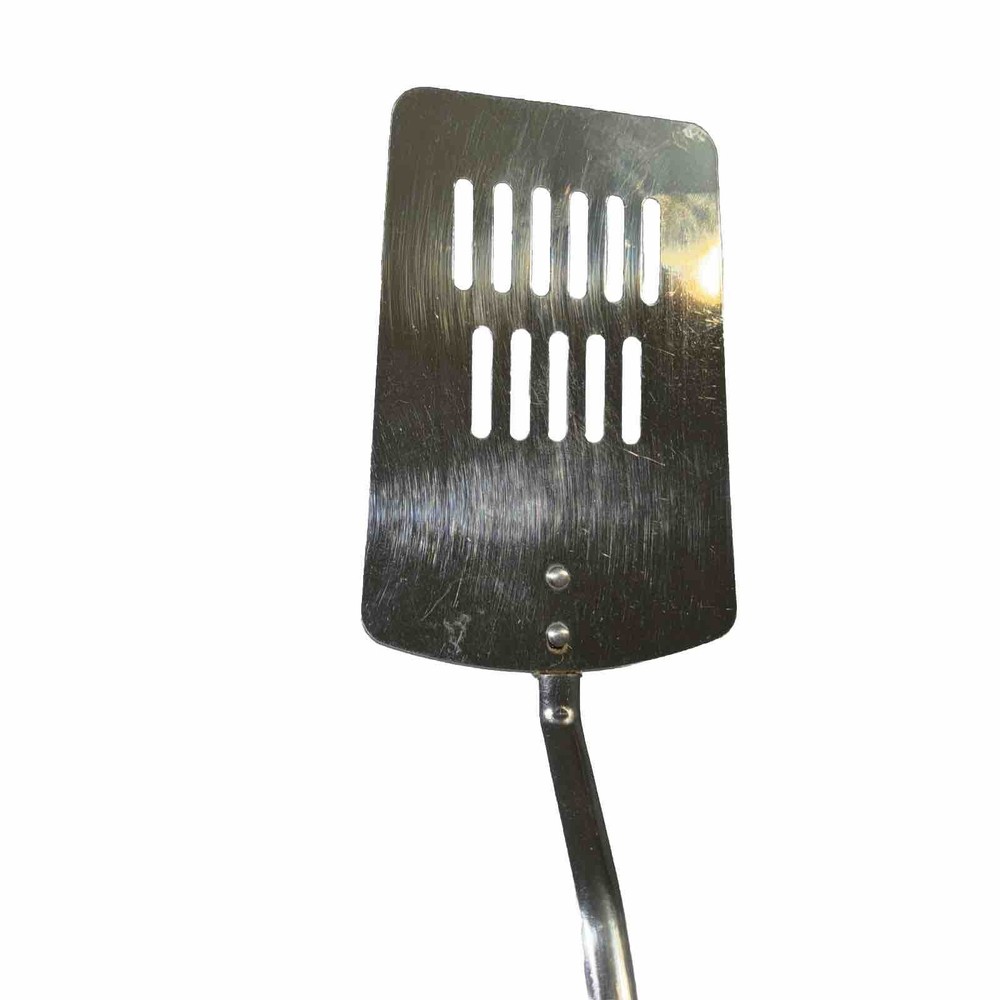 Unbranded Slotted Spatula , with Plastic Wheat PatternHandle 13" Made in Japan