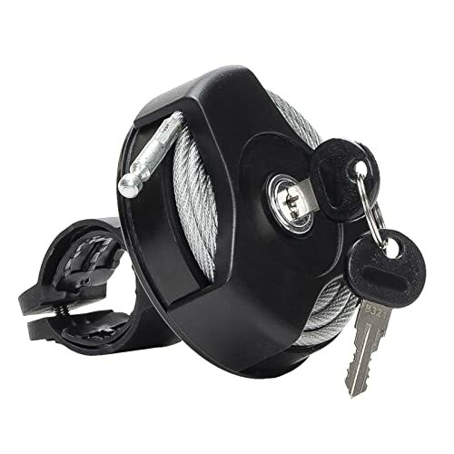 Bicycle Cable Lock Compact Lightweight Retractable Bike Lock Roller and Foldable