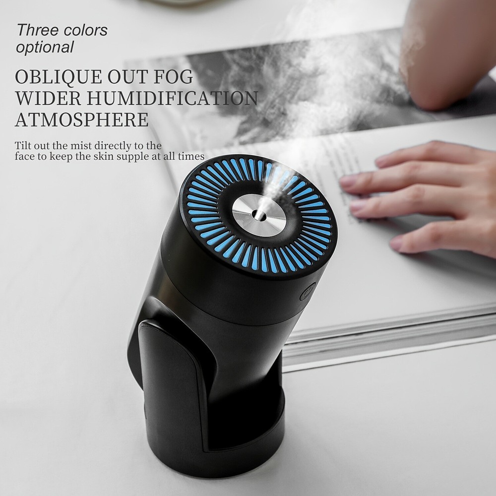 Desktop Mini Humidifier; Small Desktop Cool Mini Humidifier With Colored Night L