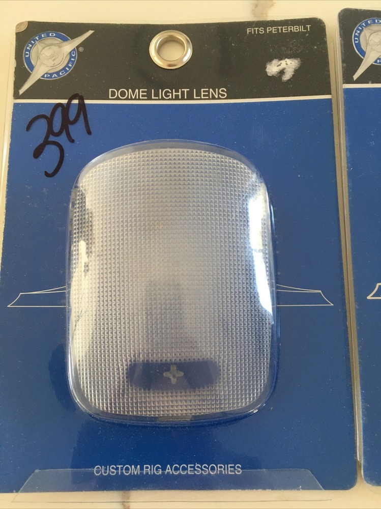 2 Clear Rectangular Dome Light Lens For 2006+ Peterbilt United Pacific New 37052