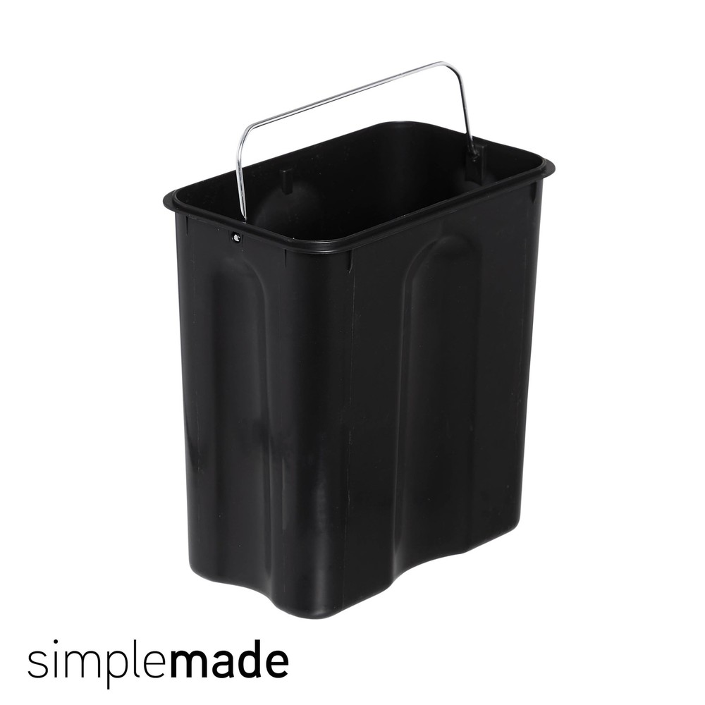 SIMPLEMADE Rectangle Step Trash Can - 5 Liter / 1.3 Gallon - Small with Lid, ...