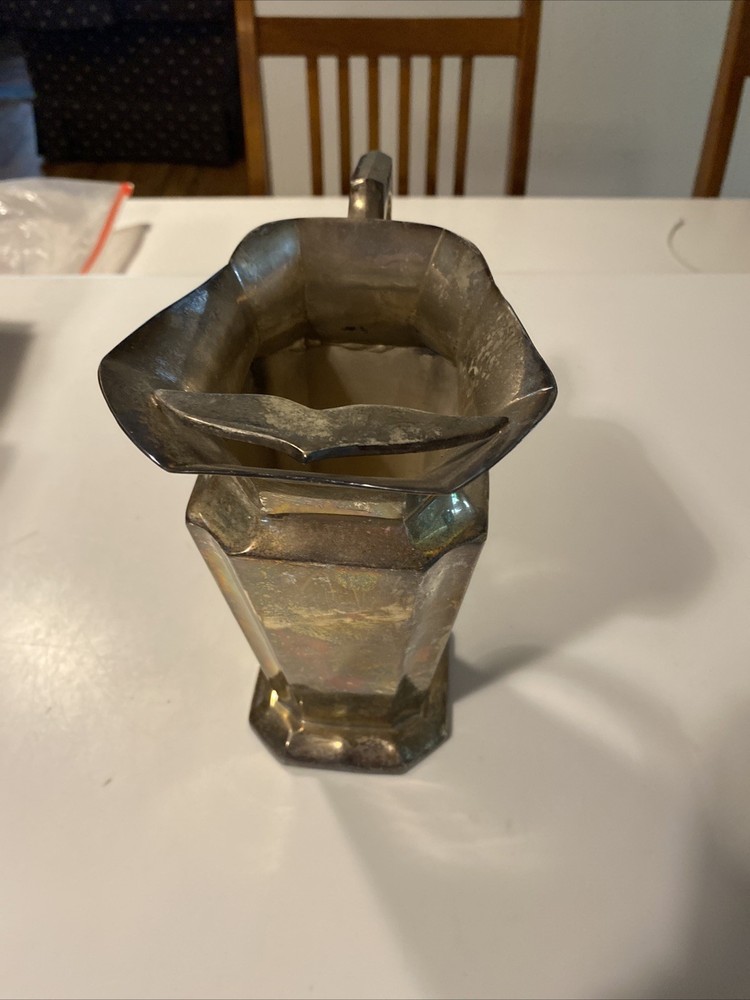 Vintage Meridional Silver Plated Pitcher with Ice Guard